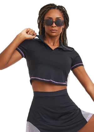 Cropped Happy Black