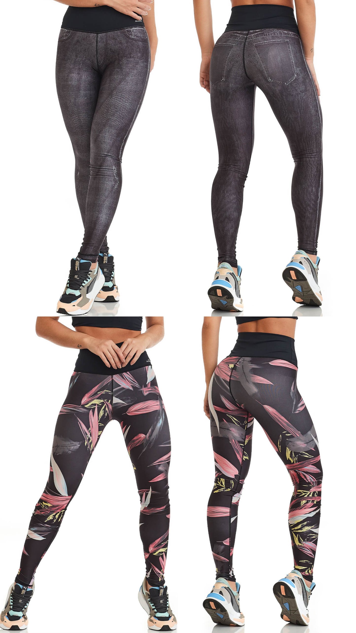 Legging Double Face Flower