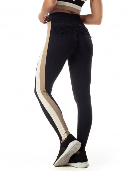 Legging Fusô Butt Lift Magnolia Black/Shitaki