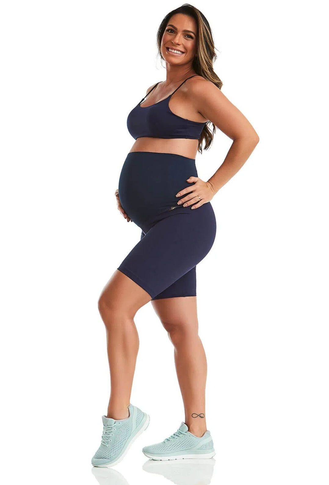 Bermuda Maternity Blue