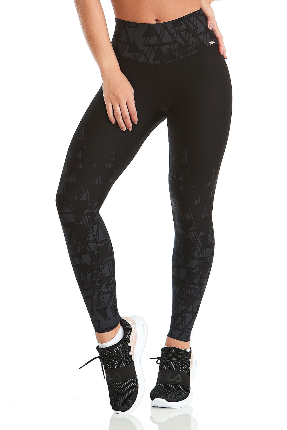 Legging Emana Geometric Black
